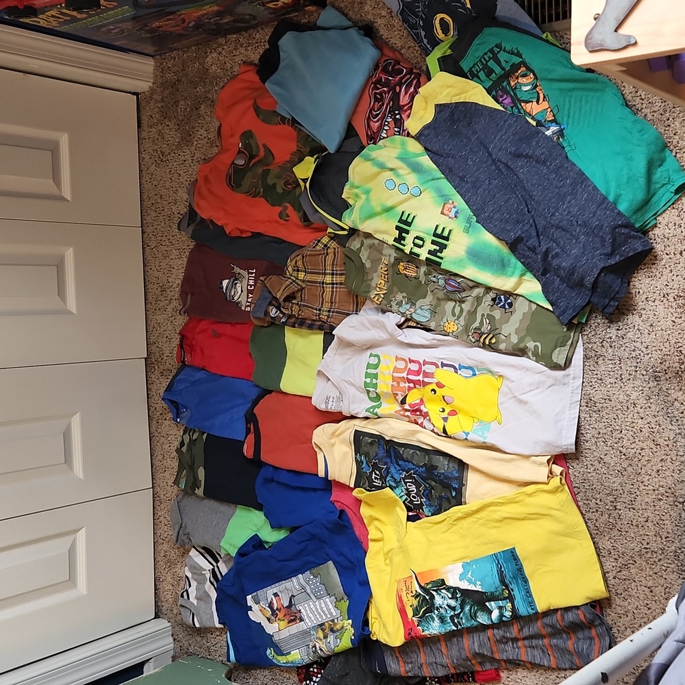 Boys Shirt Bundle Size 8 (Short-sleeved & Long-sleeved)